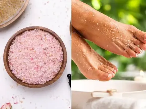 Pedicura con Sales Minerales + esmaltado Tradicional 